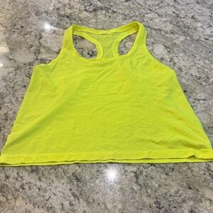 Neon Yellow Racerback lululemon Tank Top